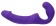 Фиолетовый безремневой вибрострапон - 21,5 см. - Howells - купить с доставкой в Краснодаре