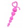 Розовая силиконовая анальная цепочка Sweety - 18,5 см. - ToyFa в Краснодаре Розовая силиконовая анальная цепочка Sweety - 18,5 см. - ToyFa