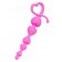 Розовая силиконовая анальная цепочка Sweety - 18,5 см. - ToyFa в Краснодаре Розовая силиконовая анальная цепочка Sweety - 18,5 см. - ToyFa