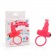 Красное эрекционное виброкольцо-зайчик со съемной вибропулей - Bior toys - в Краснодаре купить с доставкой