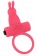 Красное эрекционное виброкольцо-зайчик со съемной вибропулей - Bior toys - в Краснодаре купить с доставкой