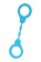 Голубые силиконовые наручники A-Toys без ключа - A-toys - купить с доставкой в Краснодаре
