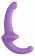 Фиолетовый безремневой страпон Silicone Strapless Strapon - Shots Media BV - купить с доставкой в Краснодаре