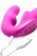 Розовый безремневой страпон с вибрацией Evoke Rechargeable Vibrating Strap On - 24,7 см. - XR Brands - купить с доставкой в Краснодаре