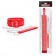 Красный ошейник на металлическом поводке с ручкой-петлей - Bior toys - купить с доставкой в Краснодаре