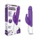 Фиолетовый перезаряжаемый вибратор с клиторальным стимулятором - 25 см. - Rabbit Essentials