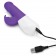 Фиолетовый вибратор-кролик с возвратно-поступательными движениями головки - 24 см. - Rabbit Essentials