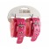 Яркие наручники из искусственной лаковой кожи розового цвета - Sitabella - купить с доставкой в Краснодаре