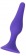 Фиолетовая анальная пробка - 12,5 см. - Штучки-дрючки