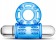Голубое эрекционное виброкольцо 10 Function Vibrating Mega Bull Ring - Blush Novelties - в Краснодаре купить с доставкой