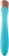 Голубой вибратор BLOSSOM с клиторальным отростком - 22 см. - Viotec