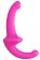 Розовый безремневой страпон Silicone Strapless Strapon - Shots Media BV - купить с доставкой в Краснодаре
