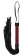 Красно-черная многохвостовая гладкая плеть Luxury Whip - 38,5 см. - Shots Media BV - купить с доставкой в Краснодаре