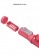 Розовый вибратор-кролик Rotating Beetle - 22 см. - Shots Media BV