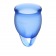 Набор синих менструальных чаш Feel confident Menstrual Cup - Satisfyer - купить с доставкой в Краснодаре