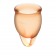 Набор оранжевых менструальных чаш Feel confident Menstrual Cup - Satisfyer - купить с доставкой в Краснодаре