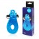 Голубое эрекционное виброкольцо с шипиками - Bior toys - в Краснодаре купить с доставкой