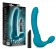 Бирюзовый безремневой страпон Luna Strapless Silicone Dildo - 22,86 см. - Blush Novelties - купить с доставкой в Краснодаре