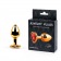 Золотистая анальная пробка с красным стразом-сердечком - 7 см. - Anal Jewelry Plug - купить с доставкой в Краснодаре