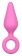 Розовая анальная пробка Pointy Plug - 12 см. - Easy toys