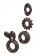 Набор из 4 эрекционных колец различной формы и размера RING MY BELL - Zero Tolerance - в Краснодаре купить с доставкой