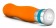 Оранжевый вибромассажер LUMINANCE - 16 см. - Blush Novelties