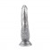 Серебристый анально-вагинальный фаллоимитатор Ivana Havesex - 19,5 см. - Chisa