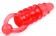 Красное эрекционное виброкольцо с клиторальным стимулятором - Brazzers - в Краснодаре купить с доставкой