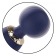 Синий клиторальный вибромассажер Chi­c Poppy - 20,25 см. - California Exotic Novelties