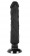 Черный вибратор на присоске Basecock Realistic Vibrator 2in1 - 20 см. - DreamLove