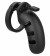 Черный мужской пояс верности Silicone Cock Cage Model 06 Chastity 5.5 - Shots Media BV - купить с доставкой в Краснодаре