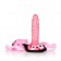 Женский страпон Shane s World Pink Harness with Stud - 19 см. - California Exotic Novelties - купить с доставкой в Краснодаре