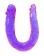 Фиолетовый U-образный фаллоимитатор Mini Double Dong - 30 см. - Me You Us