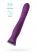 Фиолетовый гибкий вибратор Lupin с ребрышками - 22 см. - ToyFa