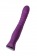 Фиолетовый гибкий вибратор Lupin с ребрышками - 22 см. - ToyFa