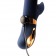 Темно-синий вибратор-кролик Atropos - 23 см. - Dream Toys