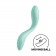 Мятный вибромассажер Rrrolling Pleasure с движущимся шариком - 23 см. - Satisfyer
