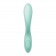 Мятный вибромассажер Rrrolling Pleasure с движущимся шариком - 23 см. - Satisfyer
