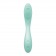 Мятный вибромассажер Rrrolling Pleasure с движущимся шариком - 23 см. - Satisfyer