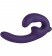 Фиолетовый страпон с вибрацией Sharevibe - 22 см. - Fun Factory - купить с доставкой в Краснодаре