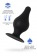 Черная анальная втулка Spade XS - 6,5 см. - Erotist Adult Toys