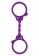 Фиолетовые эластичные наручники STRETCHY FUN CUFFS - Toy Joy - купить с доставкой в Краснодаре