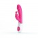 Розовый вибратор Pretty Love с клиторальным зайчиком - 20,4 см. - Baile