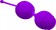 Фиолетовые вагинальные шарики Horny Orbs - Bradex