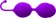 Фиолетовые вагинальные шарики Horny Orbs - Bradex