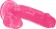 Розовый реалистичный фаллоимитатор Mr. Bold L - 18,5 см. - Bradex