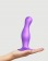 Фиолетовая насадка Strap-On-Me Dildo Plug Curvy size L - Strap-on-me - купить с доставкой в Краснодаре
