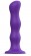 Фиолетовая насадка Strap-On-Me Dildo Geisha Balls size M - Strap-on-me - купить с доставкой в Краснодаре