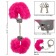 Металлические наручники с розовым мехом Ultra Fluffy Furry Cuffs - California Exotic Novelties - купить с доставкой в Краснодаре
