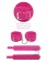 Розовые замшевые наручники PINK WRIST CUFFS - Pipedream - купить с доставкой в Краснодаре